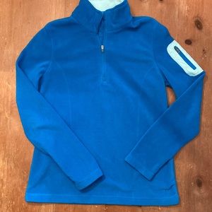 Blue Fleece Pullover 1/4 zip size Small